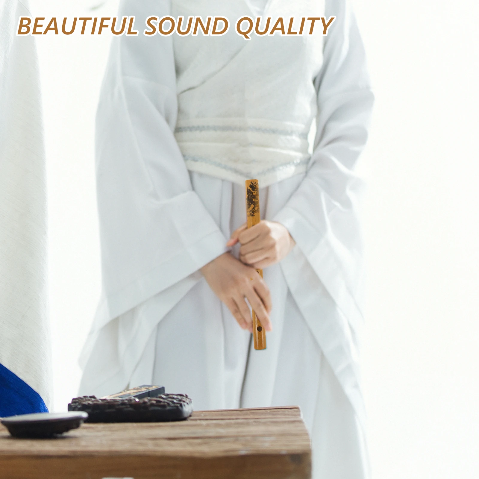 

1pcs Bamboo Flute Rectangular Clarinet Tone Hole Cleaner Dizi Concert Flutes Student Wind Instrument Six Holes Chinese Flute