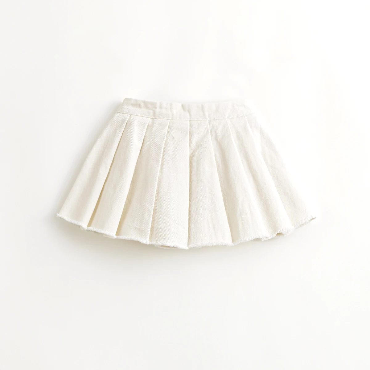 MARC&JANIE Academic-Style Girls Cotton Pleated Skirt Short Skirt Half-body Skirt for Spring 240070