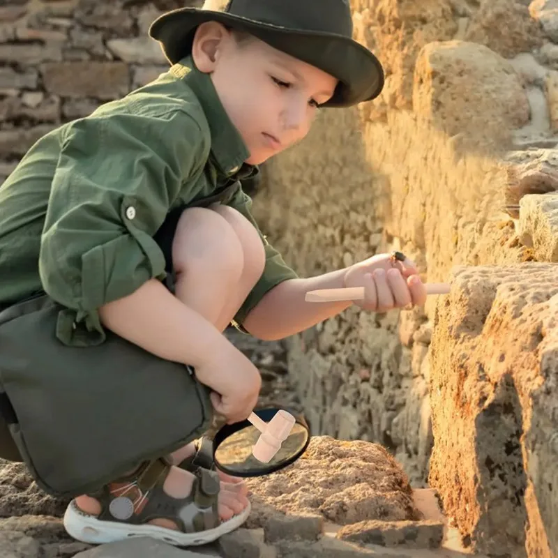 Hammer Brush Shovel Digging Archaeology Tools Dinosaur Excavation Kits Gemstone Digging Kids Archeology Hand