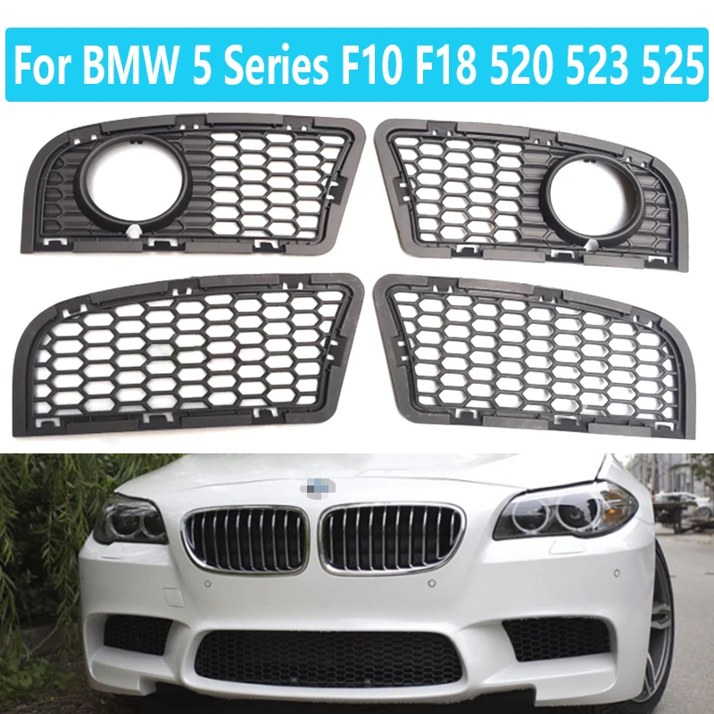 

Modified M5 front bumper fog lamp net suitable For BMW 5 Series F10 F18 520 523 525 fog lamp frame grille cover