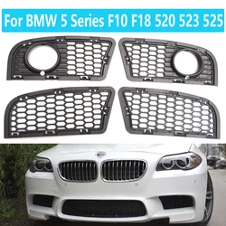 Modified M5 front bumper fog lamp net suitable For BMW 5 Series F10 F18 520 523 525 fog lamp frame grille cover