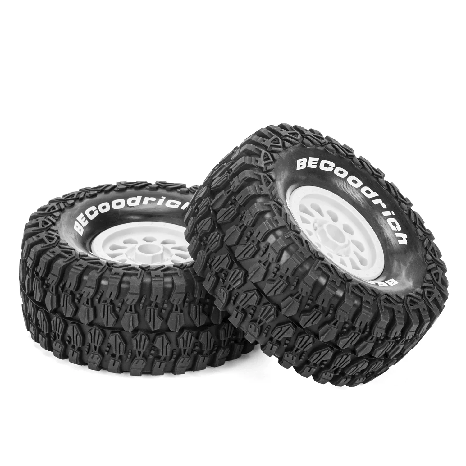 PYFORE LT18095 - 4 stuks RC Cars Off-road korte vrachtwagenbanden voor 1/7 TRAXXAS UDR 85086 - 4