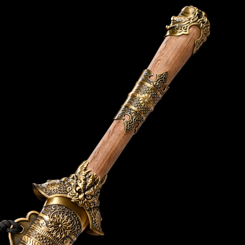 وظيفية الصينية العامة جيان السيف 1060 شفرة فولاذية حقيقي اليدوية كامل تانغ حاد جاهز للتدريب سلاح التنين كاتاناس