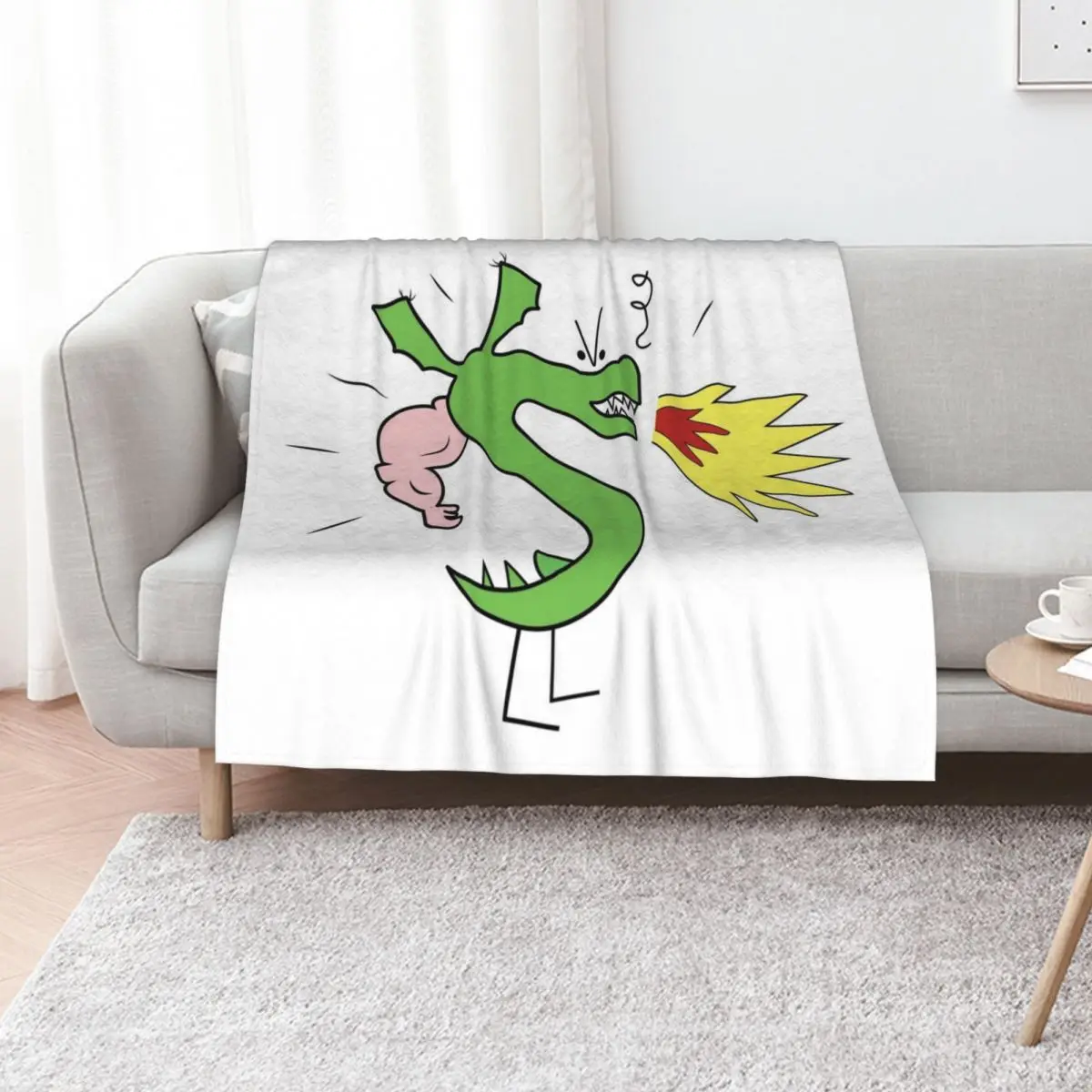 

Trogdor Cute Dragon Homestar Runner Throw Blanket Plush For Baby christmas gifts Decoratives Blankets