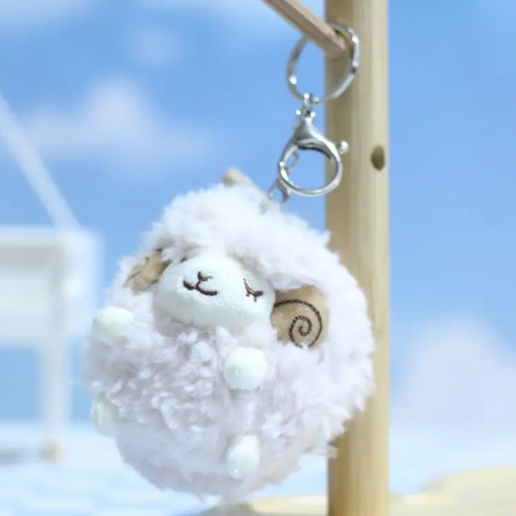 sheep keychain Doll Plush Keychain Kawaii Accessories Plushies Boy Girl Keyring Lover Pendant Stuffed Animals Soft Toys