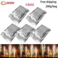 5Bags Cold Sparks Ti Powder Machine Metal Consumables For Cold Spark Fountain Fireworks Sparkular Machine Consumables MSDS 200g