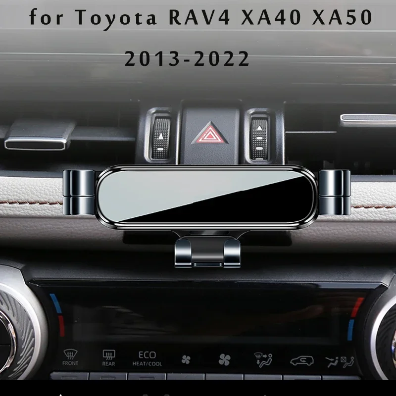 

Car Phone Holder For Toyota RAV4 5th XA40 XA50 2017 2019 2021 2022 GPS Stand Rotatable Support Mobile Accessories