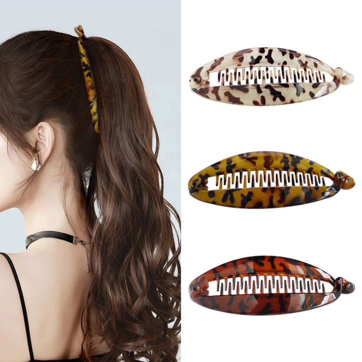 

Banana clip, high-end fishtail clip, back of head hair clip, female vertical clip, twist clip, hair volume, hair clip
