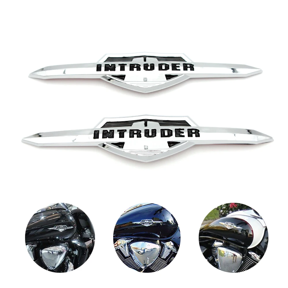دراجة نارية خزان الوقود الغاز شعار شارة الشارات الزخرفية لسوزوكي الدخيل VL400 800 1500 LC1500 Volusia الكروم البلاستيك ملصق