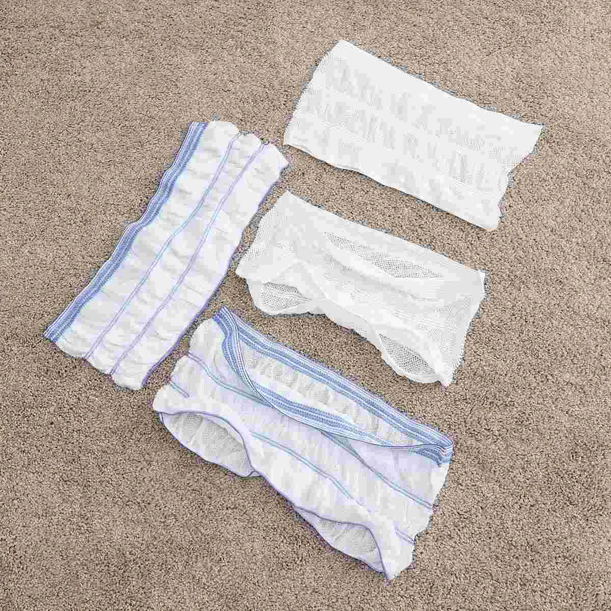 4 Pcs “Elderly Diapers Packs Urinary Incontinence Woman Panties Women Disposable Mesh Pants Postpartum Elastic Shorts of