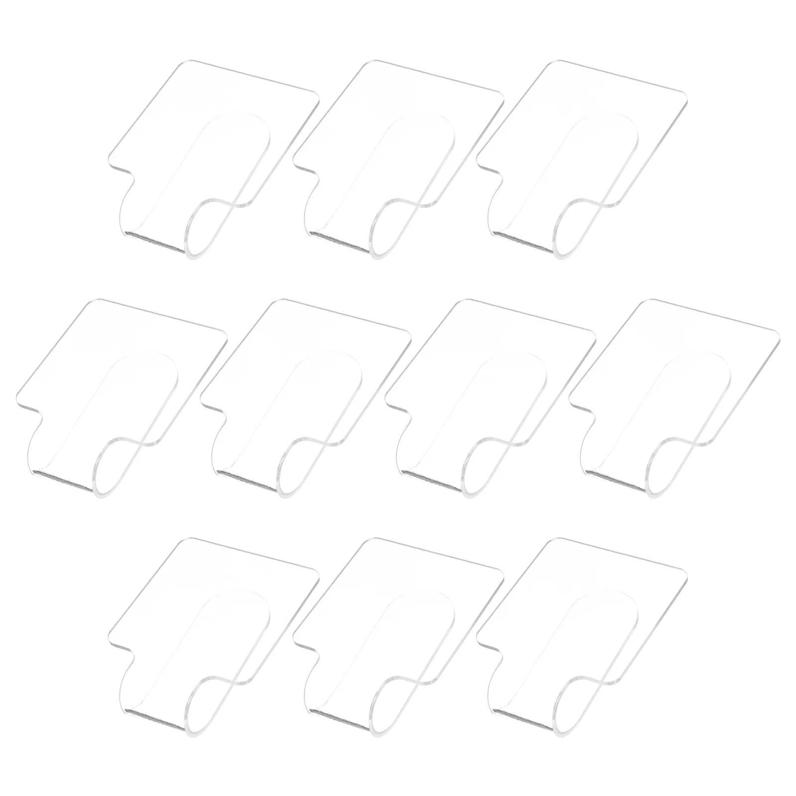 

10pcs Makeup Mixing Palette Clear Acrylic Handheld Tray For Eyeshadow Nail Art Manicure Foundation Blending Transparent Durable