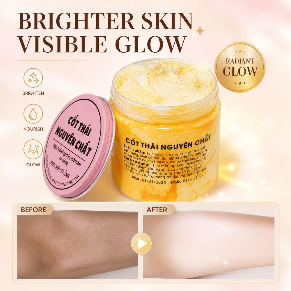 Kem Cot Thai Whitening Body Cream Brighten Dull Skin Deep Nourish Smooth Glowing Skin For Daily Full Body Care All Skin Types