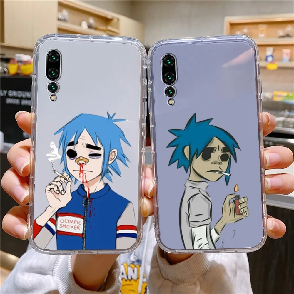 GG-Gorillaz V-Virtual B-Band Phone Case For Xiaomi 11 Redmi Note 11 5G 8T 9A 9 10T Note8Pro Note9 12SUltra Transparent Case