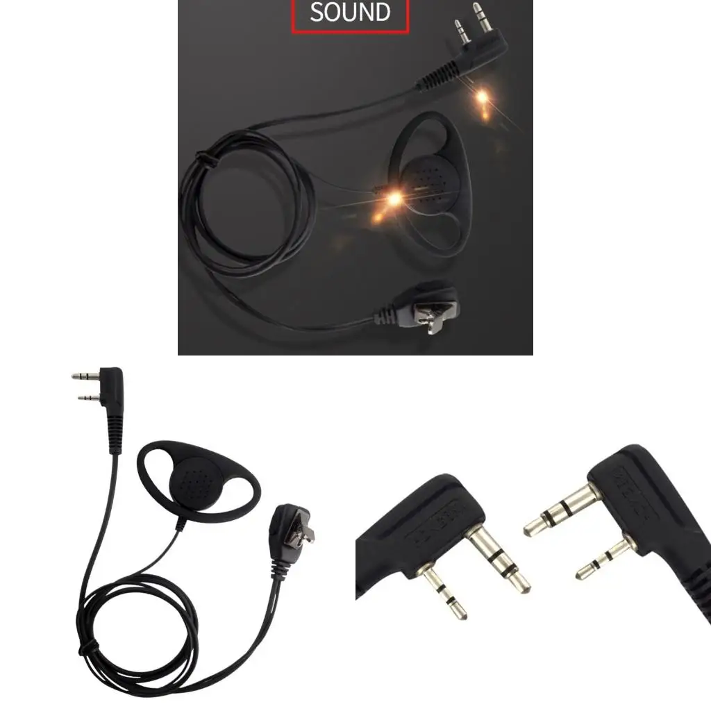 Communication Earpiece with Shirt Clip Universal for Service Radios