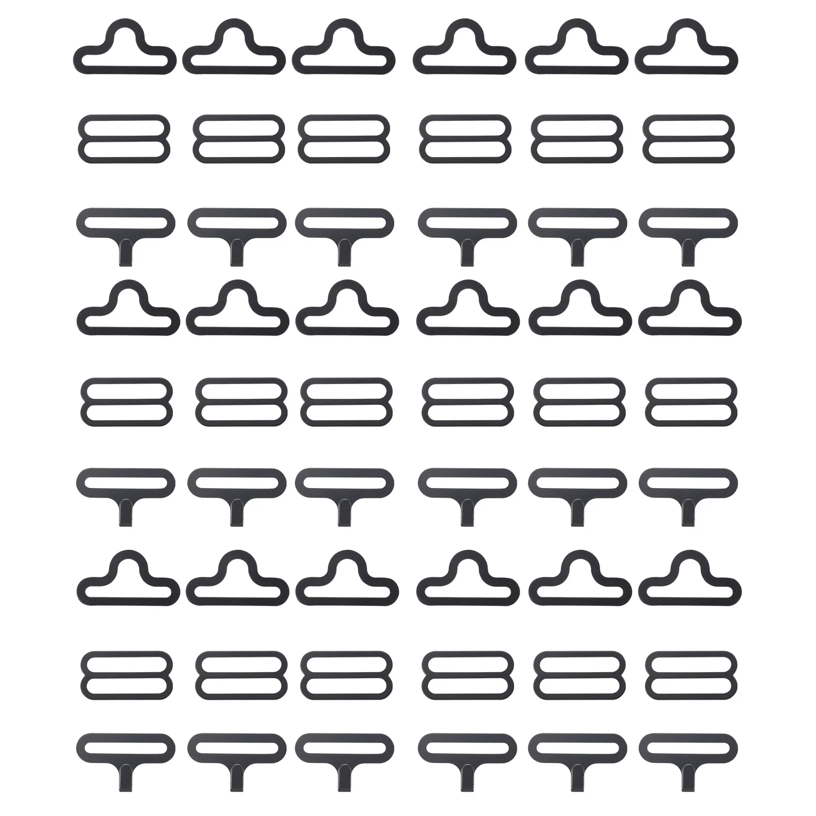 

50Sets Bow Tie Clips Iron Hook Fasteners Adjustable Necktie Buckles Metal Snap Buckles for Tie Strap Fasteners Clothing Use