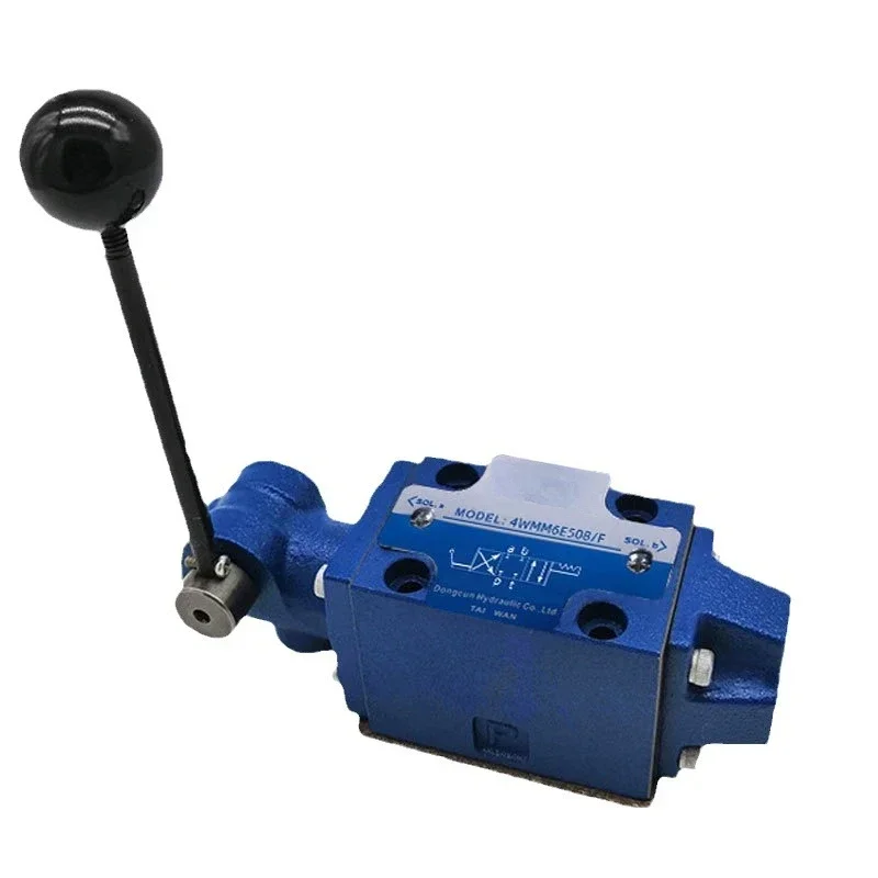 Three-position four-way hydraulic manual directional valve 4WMM6E