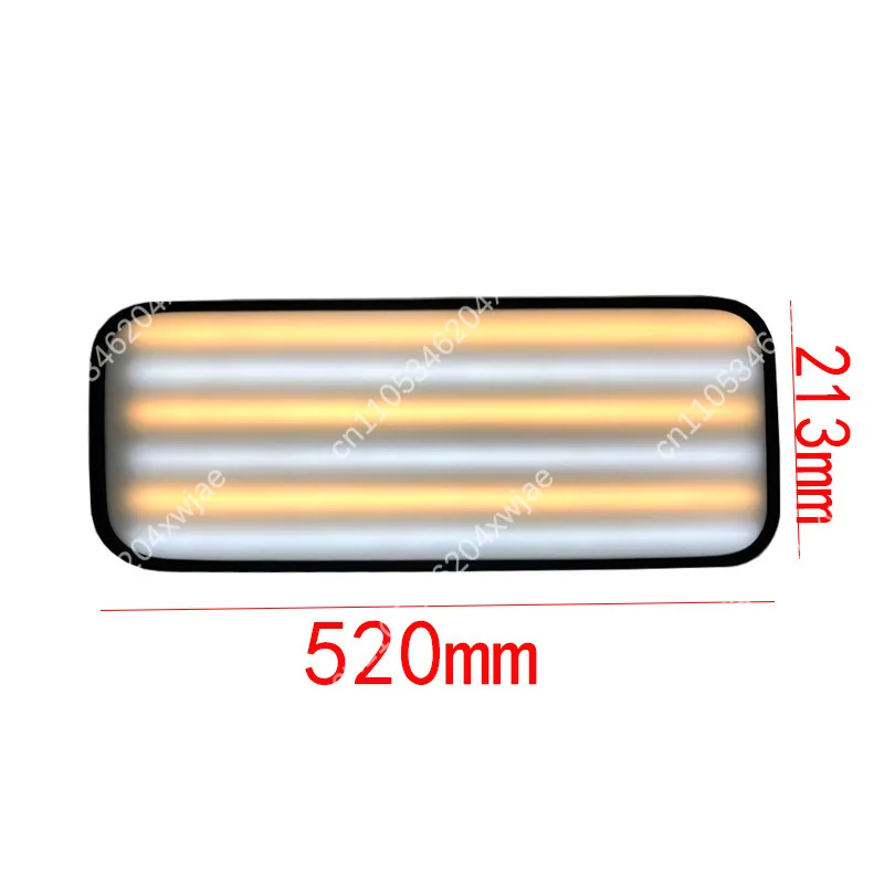 6-Strip LED Dent Repair Light with Suction Cup Curved Tube Leveler Battery Powered for Auto Body
