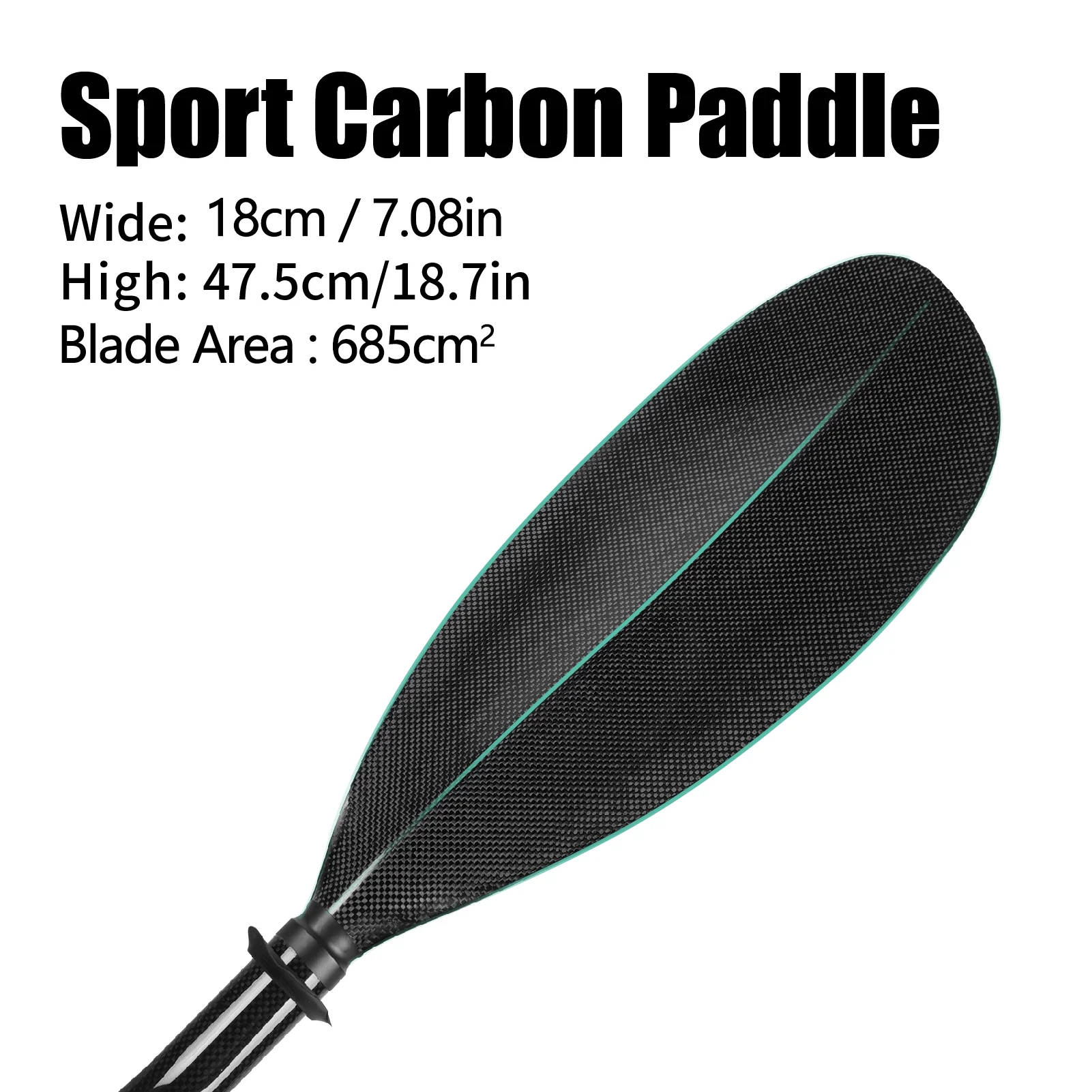 750g 2 Sections Full Carbon Kayak Paddle Sport Line Carbon Kayak Paddle Detachable Double Head Surfing Paddle Canoe Hot Paddle