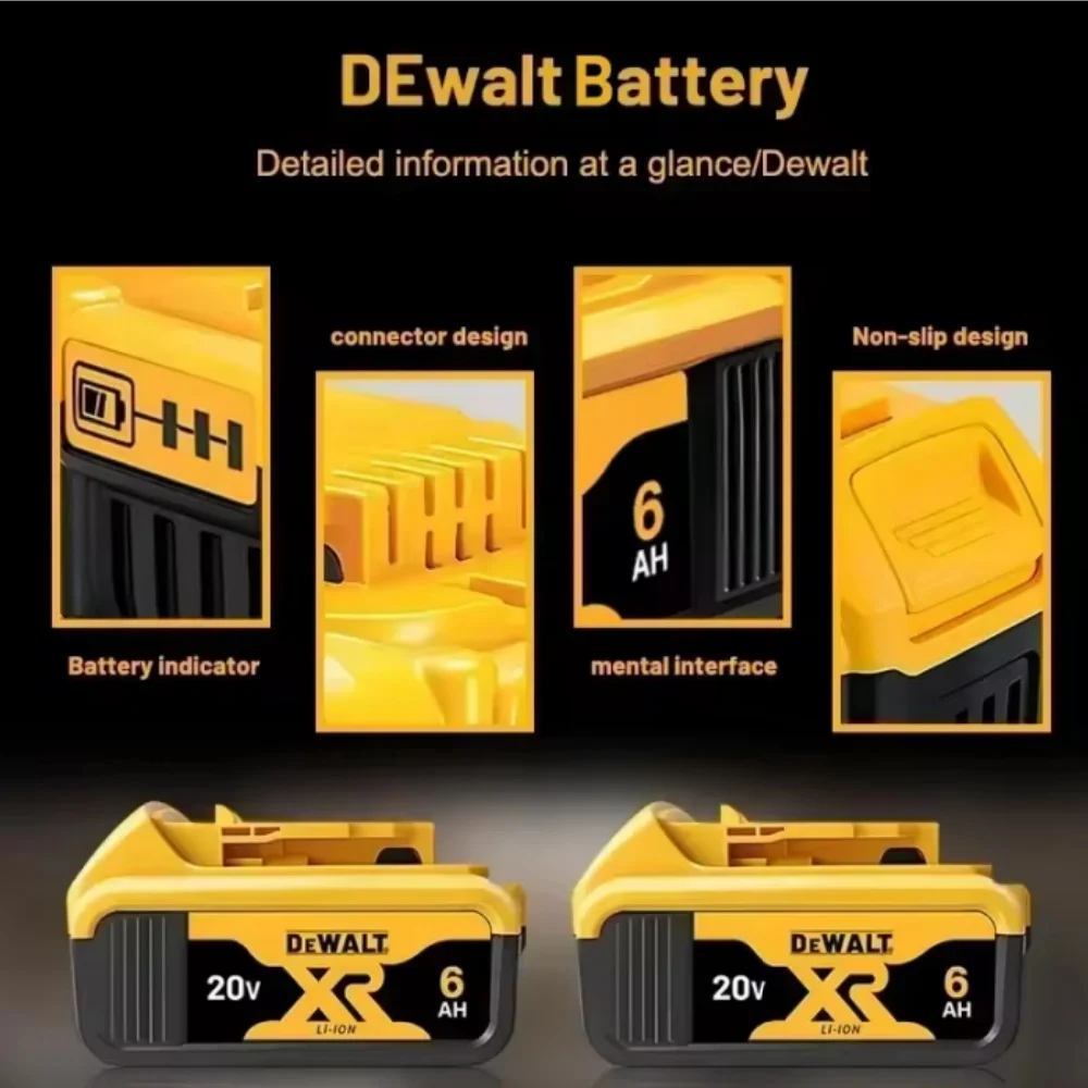 Genuine DeWALT Battery 20V 6Ah 5Ah 9Ah MAX FlexVolt for DCB609 DCB205 DCB206 DCB182 Power Tool Screwdriver Li-ion battery
