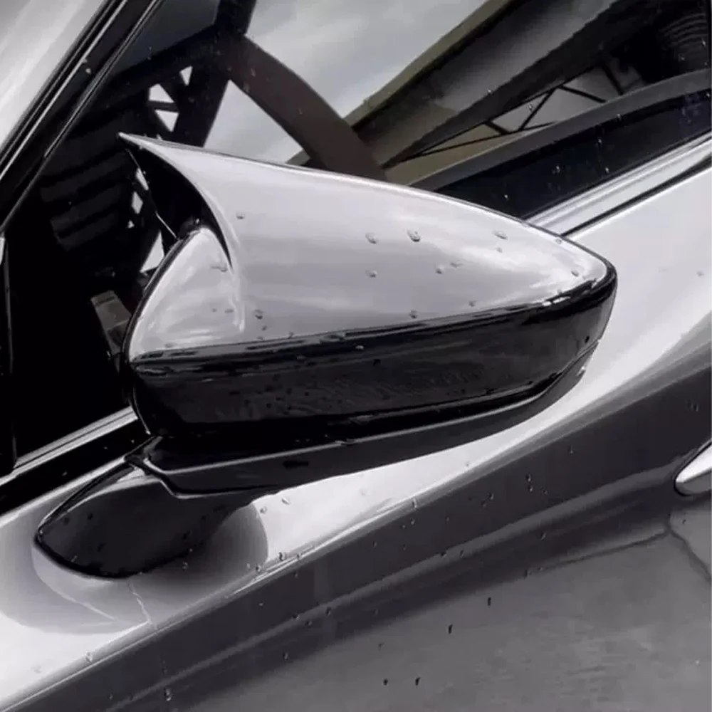 لمازدا 3 Axela 2020 2021 2022 2023 ألياف الكربون سيارة الرؤية الخلفية الجانب أغطية مرايا حامي الخارجي مرآة الرؤية الخلفية غطاء الكسوة