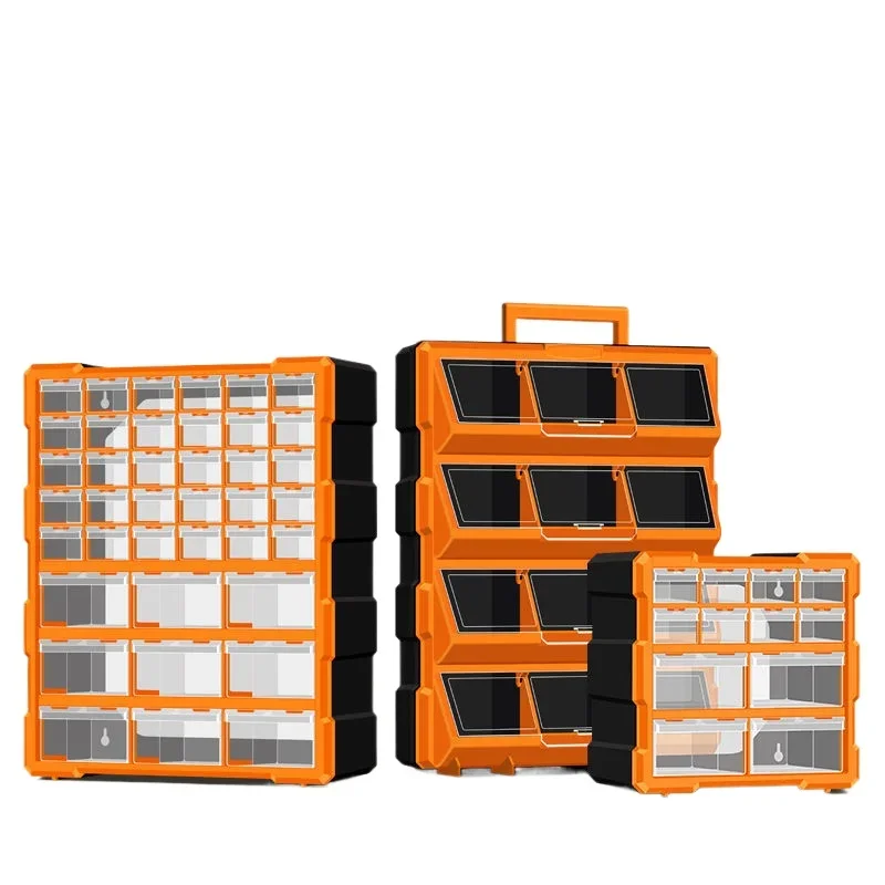 

Multifunctional Parts Organizing Boxes Transparent Plastic Drawer Storage Box Classifier Empty Professional Home Tool Organizer