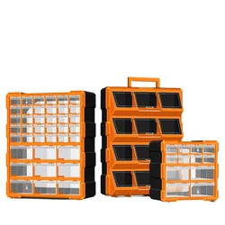 Multifunctional Parts Organizing Boxes Transparent Plastic Drawer Storage Box Classifier Empty Professional Home Tool Organizer