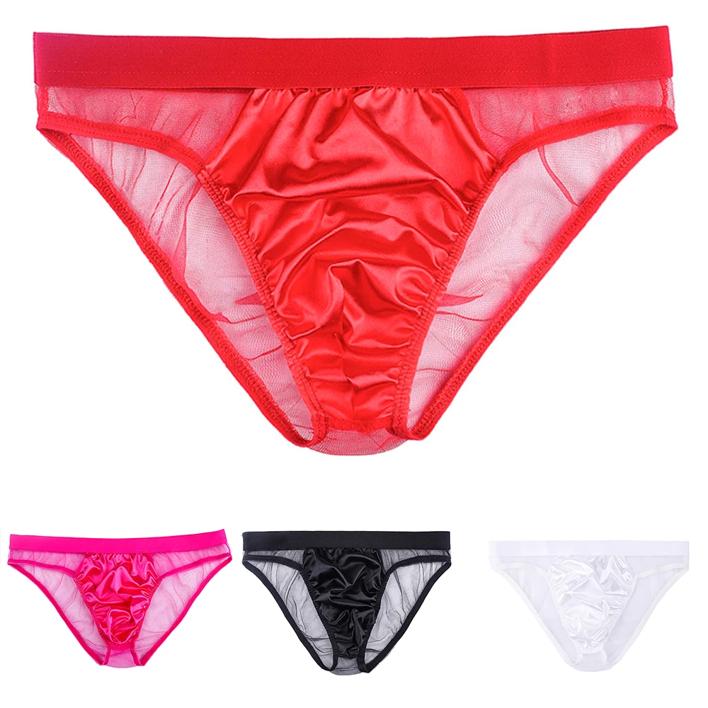 Brand New Fashion Hot Sale Daily Men Briefs Underwear Low Waist Mesh T-Back Thong Bikini Breathable Comfortable