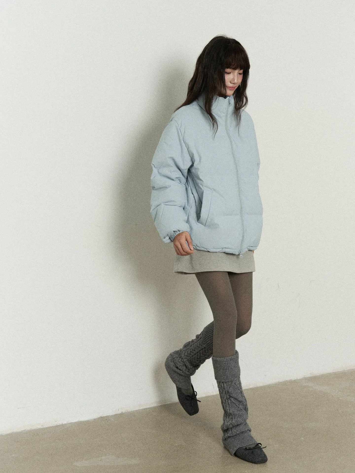 

Женская короткая пуховая куртка Flower7 с воротником-стойкой, универсальная, в корейском стиле, теплая, зимняя, из полиэстера