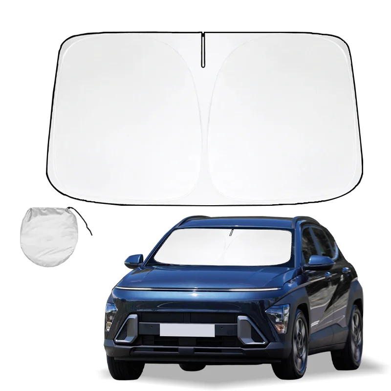 

Windshield Sun Shade for Hyundai Kona 2018-2022 2023 Accessories Sunshade Window Sun Visor Protector Foldable Blocks UV Rays