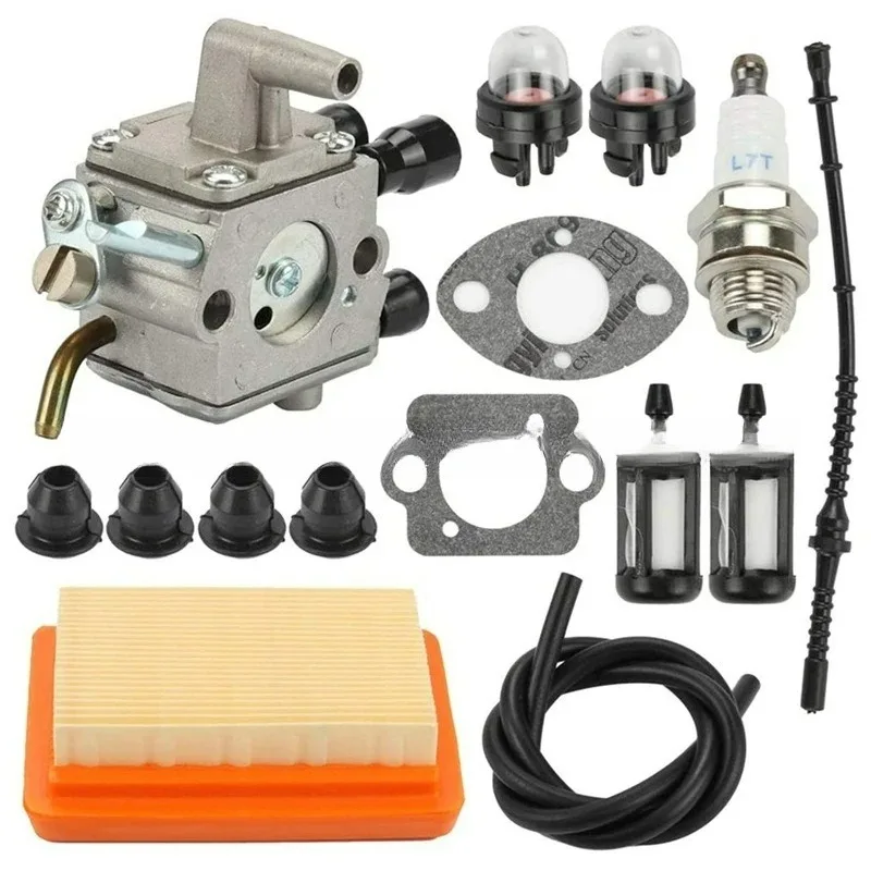 High-Quality Carburetor Kit for FS120 FS120R FS300 BT120C BT121 FS200 FS250 FS350 FR350 FR45 Chainsaw Trimmer Repair Replacement