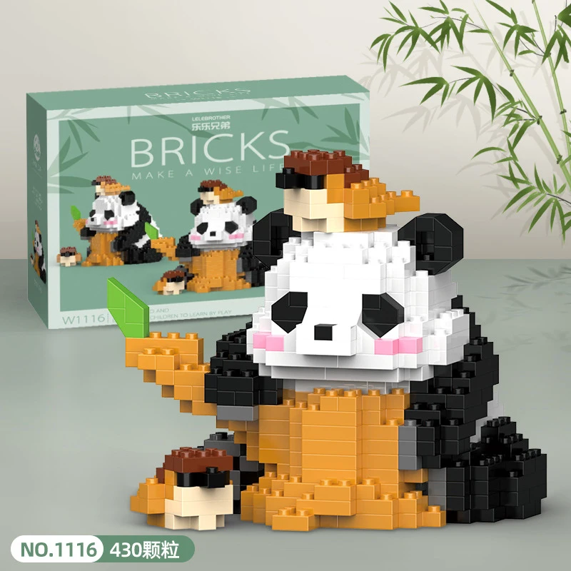 

Panda Flower Building Blocks Set Educational Micro Bricks Toy Compatible Lego For Kids Party Favor Gift Ideas