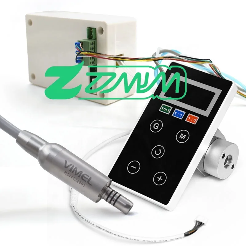 Built-in LED den   tal Electric Micromotor 40000 RPM Brushless Grinding Machine  Fit in E-type Contra Angle for den   tal Lab