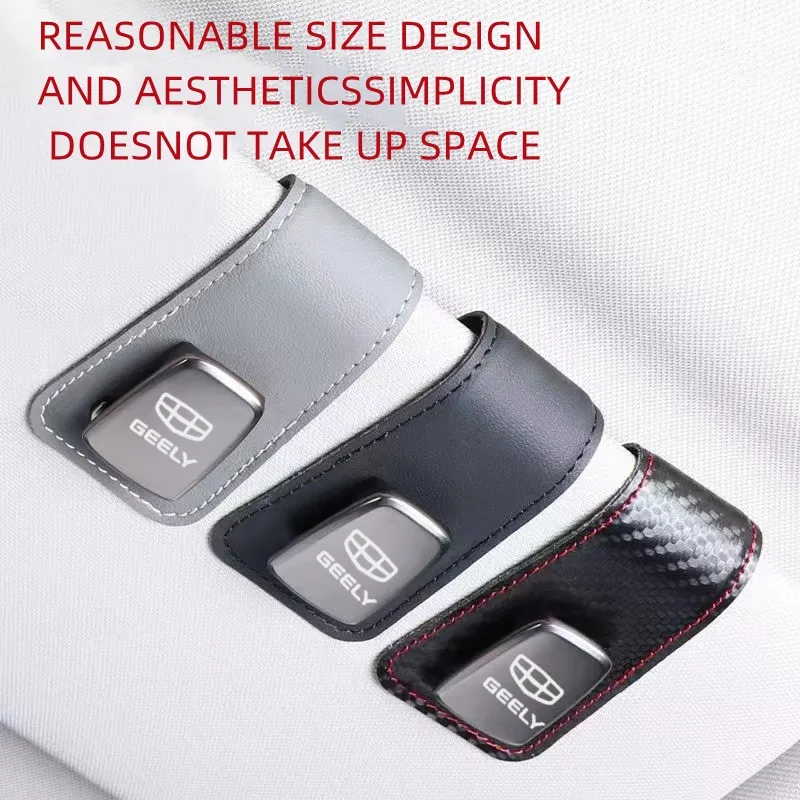 Car Storage Clip Sunglass Ticket Clip Holder for Geely Coolray X6 geometry c Emgrand Global kulrey Hawk GX7 Car Eyeglass Holder