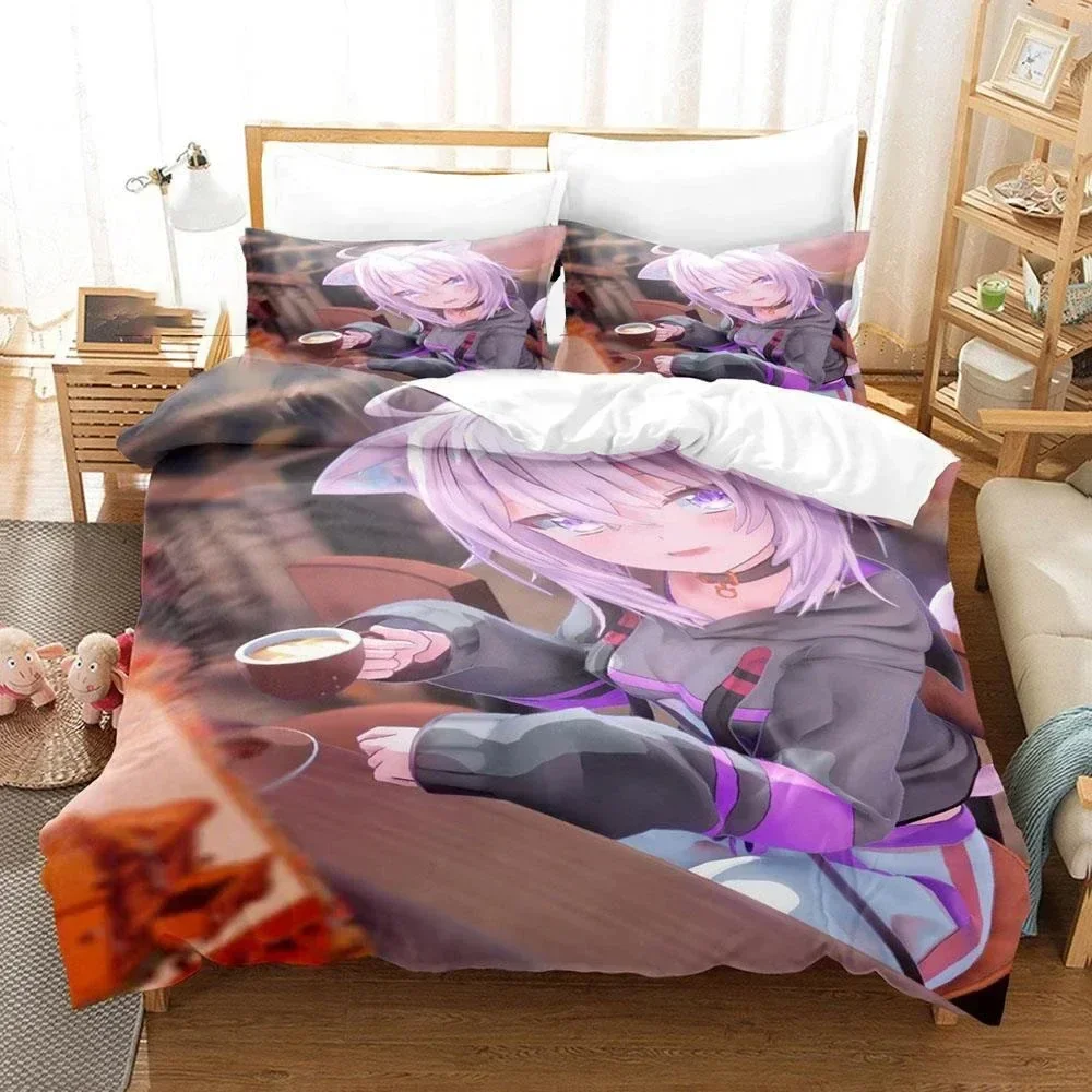 

Anime Nekomata Okayu Printed Bed Set Duvet Cover Pillowcase Bedding Set Bed Linen Sheet Quilt Cover Full Queen King Size