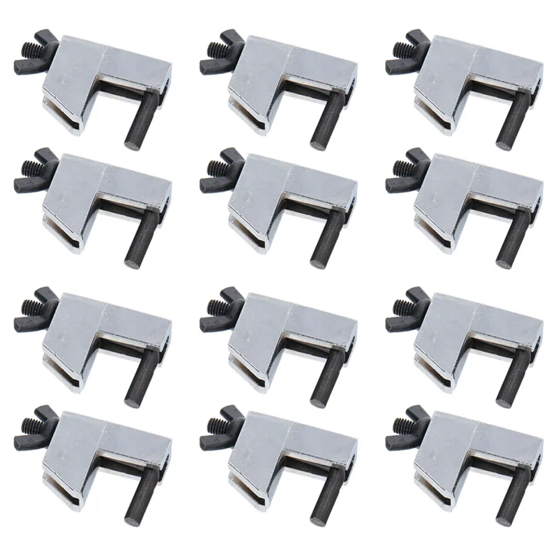 

ABAE-Brake Line Clamp, 12 Pcs Hose Pinch Clamp Pliers, Metal Brake Line Clamp Suitable For Flexible Hoses Fuel Hoses