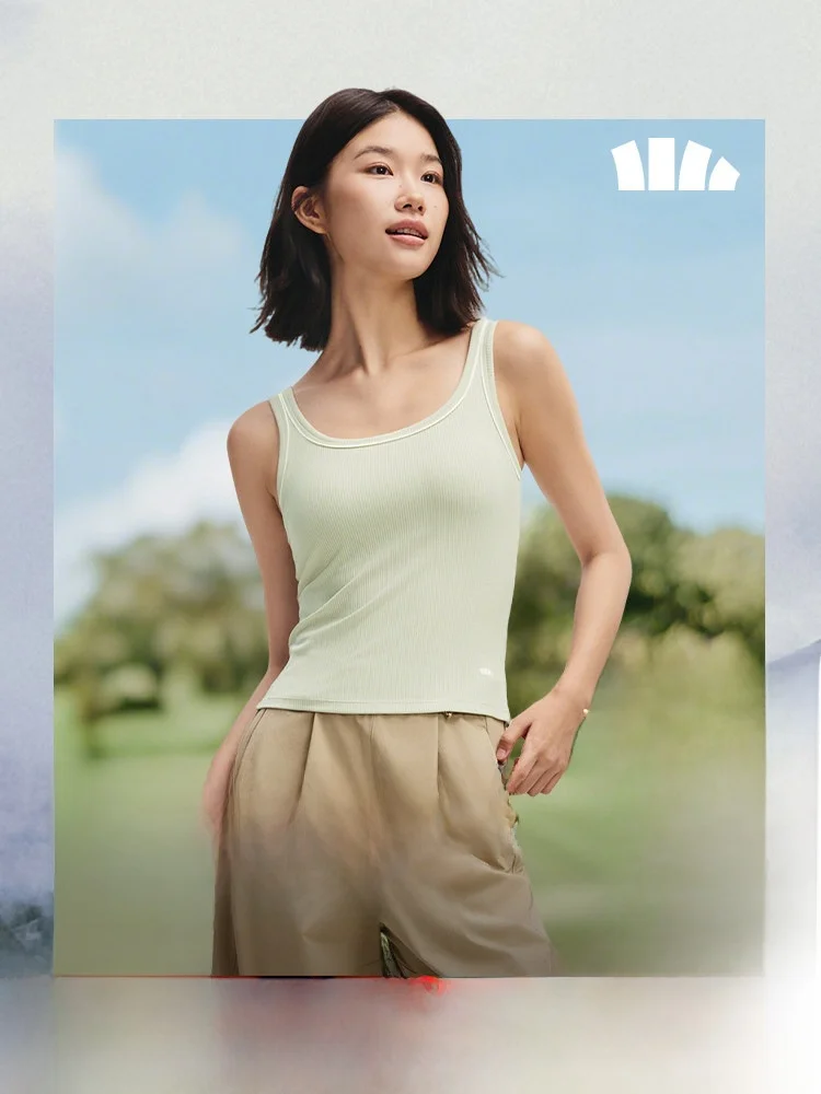 

Женский жилет Bananain для активного отдыха: дышащий, быстросохнущий, высокоэластичный, всесезонный спортивный базовый слой с фиксированными чашками, предотвращающий вибрацию.