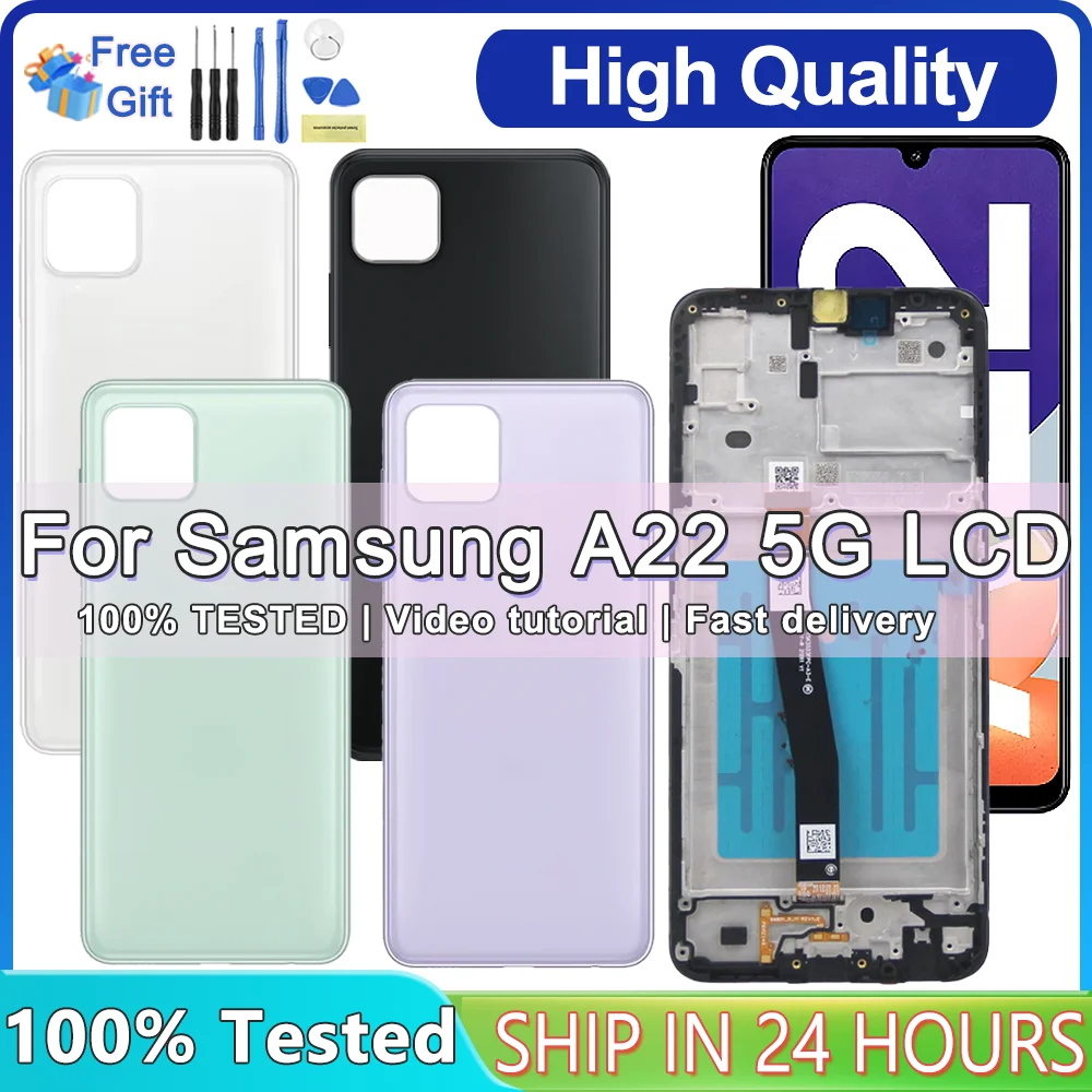 

Tested For Samsung A22 5G LCD Display Touch Screen Digitizer Assembly For Samsung A226 A226B SM-A226B/DSN Screen Replacement