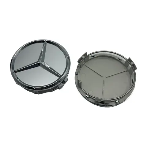 4개 75mm 자동차 휠 센터 커버 보호 캡 로고 메르세데스 벤츠 A B C E S W204 W211 W205 W213 W203 C218 A207 B26에 적합