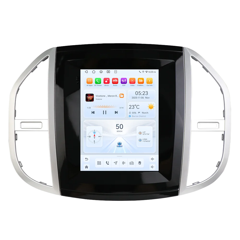 

Qualcomm 8-ядерный процессор 360 ° Беспроводная камера с поддержкой CarPlay и Android Auto для автомагнитолы Mercedes-Benz Vito 2014-2020, 4G GPS, мультимедийная стереосистема
