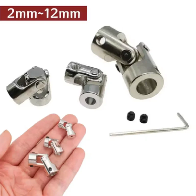 Metal Precision High-strength Universal Joint For Steering Gear Coupling Pin Transmission Shaft Joint 2/2.3/3/3.17/4/5/6/8/10mm