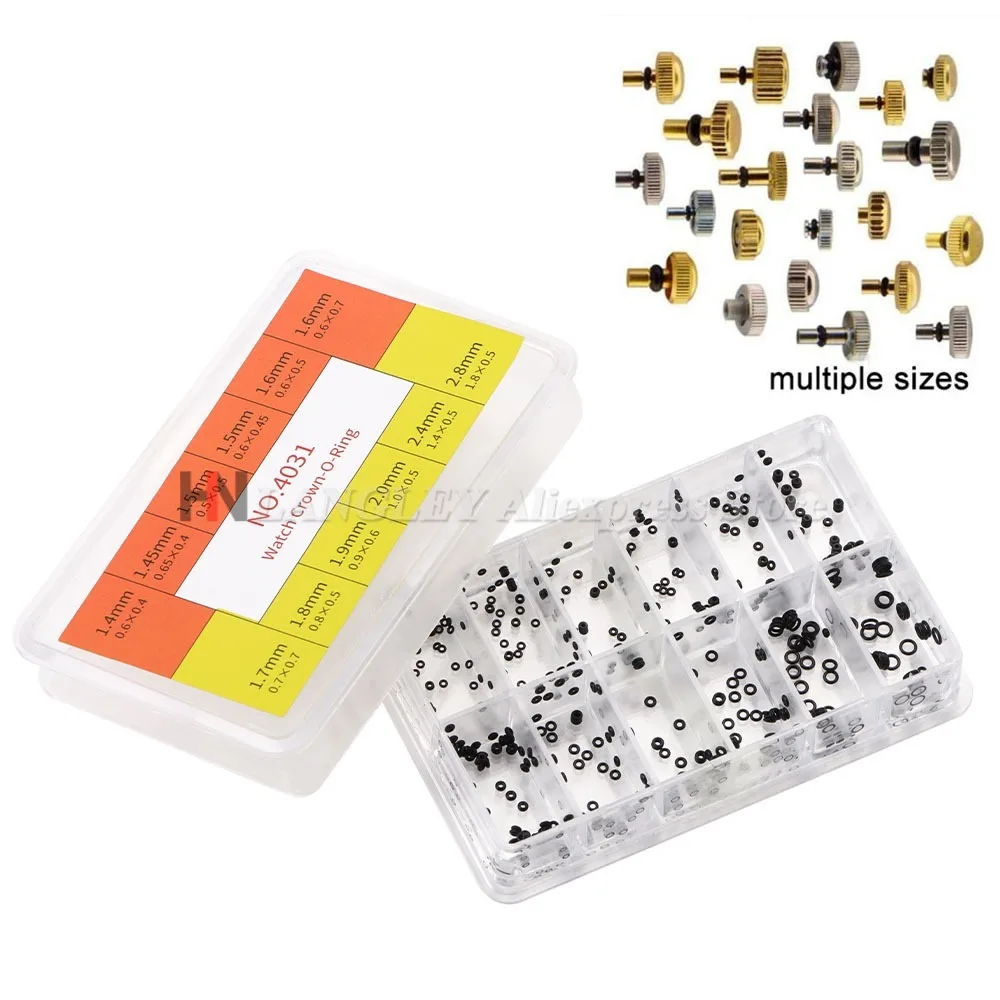New Mini Rubber Washer O-Ring Watch Crown Waterproof Watches Seals Watch Crown Gaskets Watch Repair Tools Parts for Watchmaker