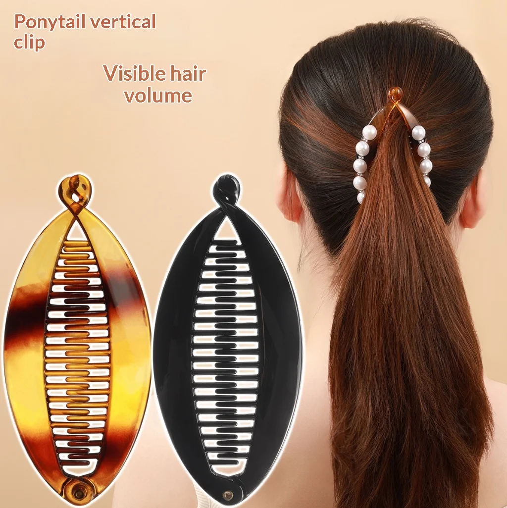 Plastic Plastic Banana Hair Clips 1/2Pcs Non Slip Comb Teeth Strong Hold for Women Outdoor Sports Daily Wear - Aliexpress Deal