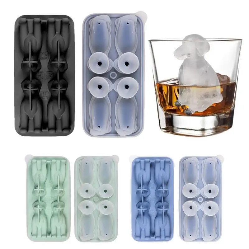 

Labrador Dog Ice Cube Mold Ice Maker Ice Cube Mold Silicone Ice Mold Ice Cube Trays Dishwasher Safe for Easy Release and Clean