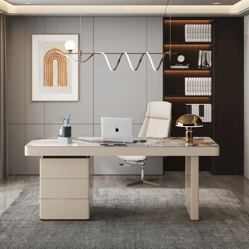 

Big Designer Writing Office Desk Hutch Asthetic Drawers Organizer Office Desks Computer Desk with Storage Vanity Makeup Desk