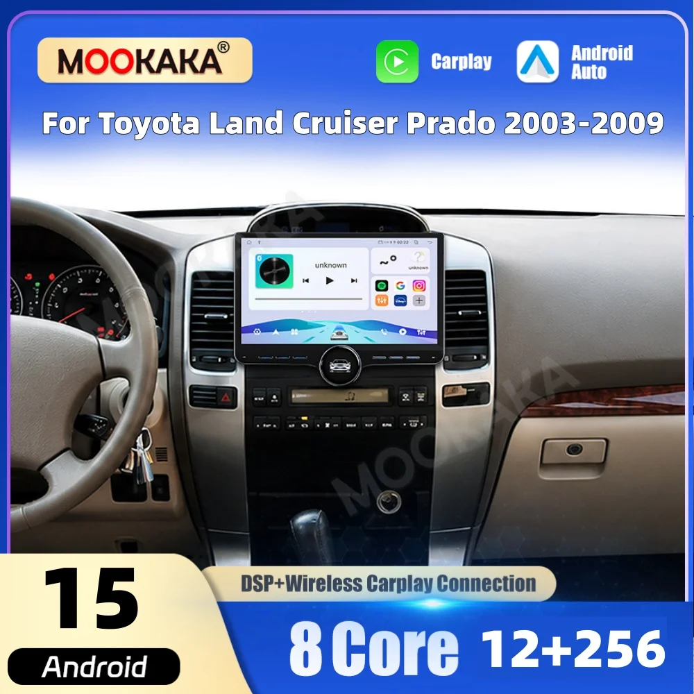 Car Multimedia Player Android Screen For Toyota Land Cruiser Prado 2003~2009 Car Radio GPS Navigation CarPlay Auto Head Unit