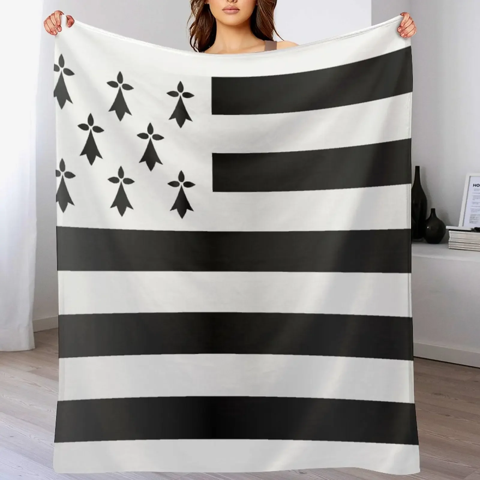 Drapeau Breton Throw Blanket Furrys Designers Blankets