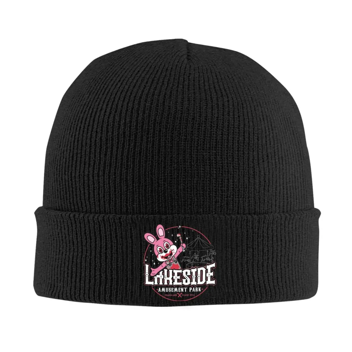 Lakeside Park Silent Hill 3 Beanie Hats Vedio Game Y2K Cool Caps Men Women Unisex Gym Knit Hat Autumn Winter Warm Beanie Hat