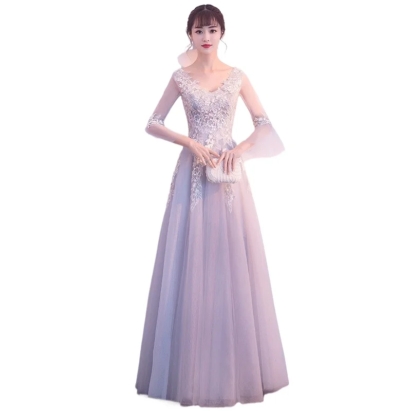 طراز خالد خيالي جديد لشتاء 2025، مناسب للارتداء العادي، فستان طويل أنيق مع حزام، فستان سهرة للولائم المضيفة #6