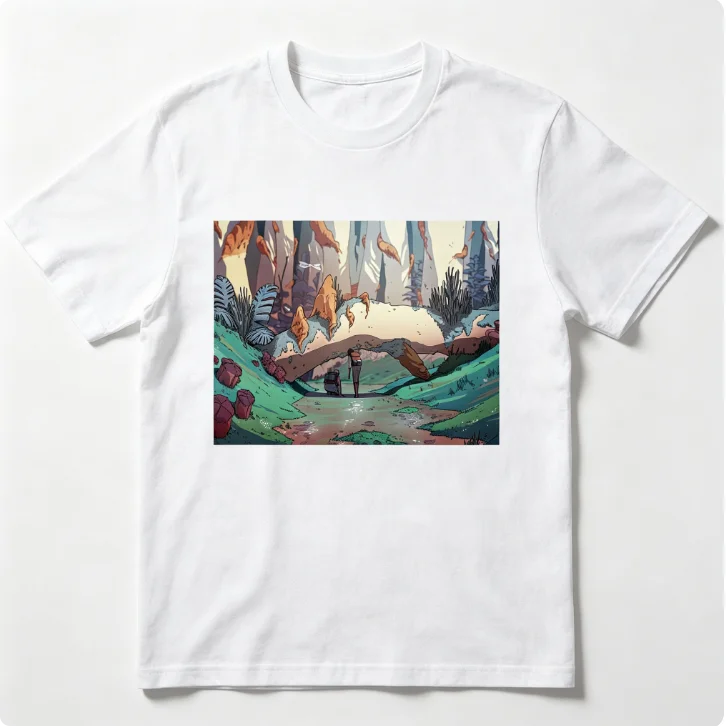Sci Fi Animated Series Scavengers Reign Printed T-shirt 100% Cotton Unisex Short Sleeve Alien Planet Fan Casual Tee Tops