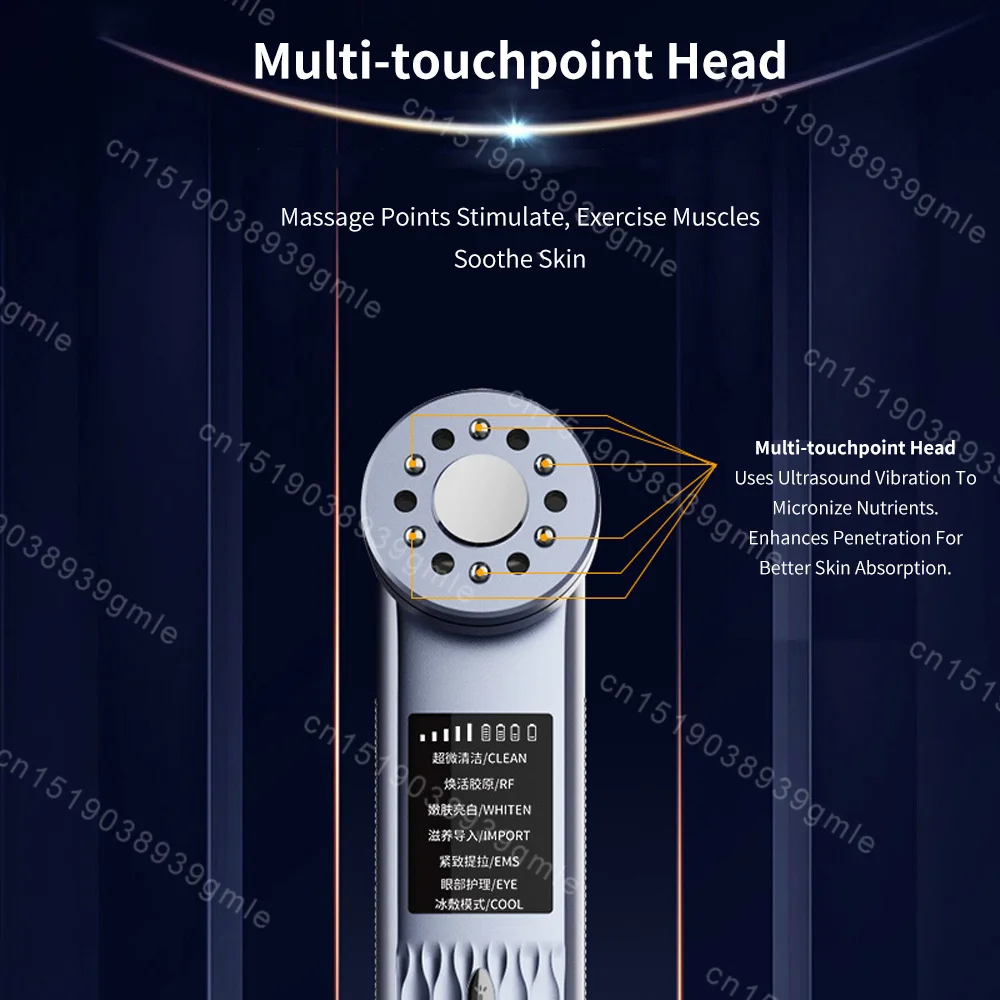 4 Colors Photon Facial Massager Microcurrent Face Lifting Chin Eye Anti Wrinkle Skin Rejuvenation Uitrasonic Ice Beauty Machine